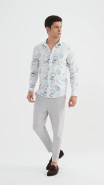Camicia premium a fantasia con stampa digitale