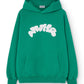 Felpa oversize con cappuccio Verde Bubble NWHR