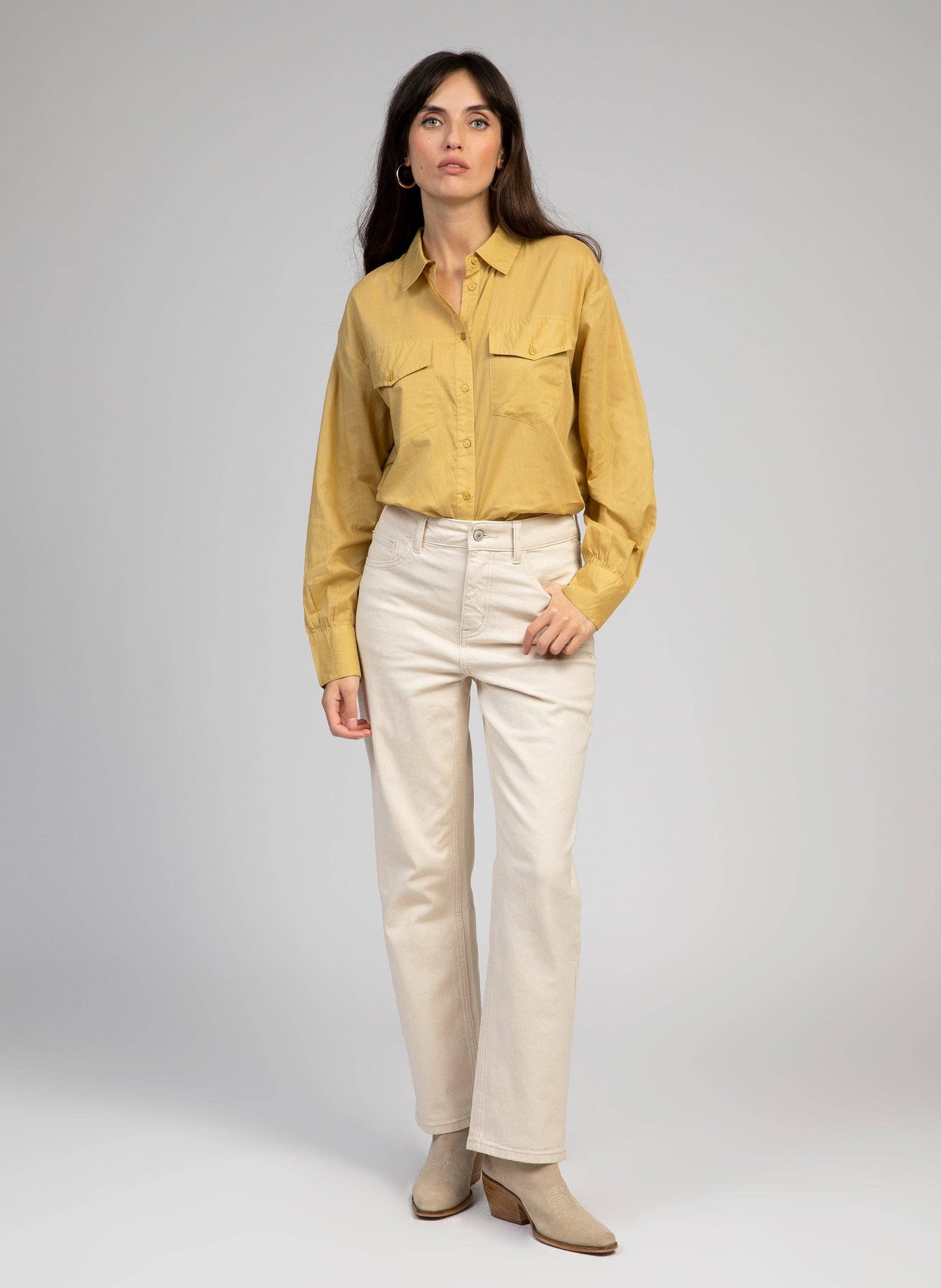 Camicia Soumaya in popeline di cotone