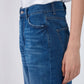 Jeans donna Ganga in denim blu a gamba dritta