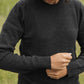 Maglione Ansel in maglia riciclata color Mezzanotte