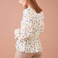 Pantaloni cigarette beige a quadri da donna