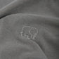 T-shirt oversize pesante tinta a pigmento color peltro