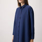 Camicia oversize comfort blu navy