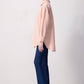 Camicia in popeline oversize rosa
