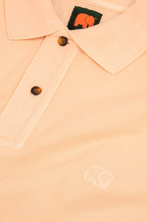 Polo pigmentata essenziale color crema al burro