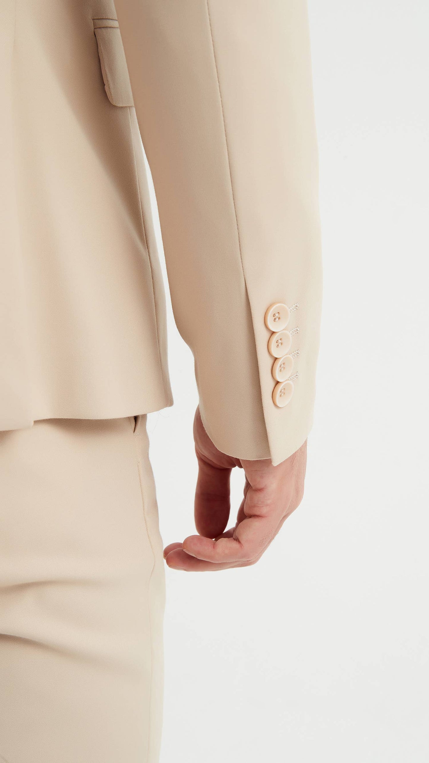 Abito uomo tre pezzi beige