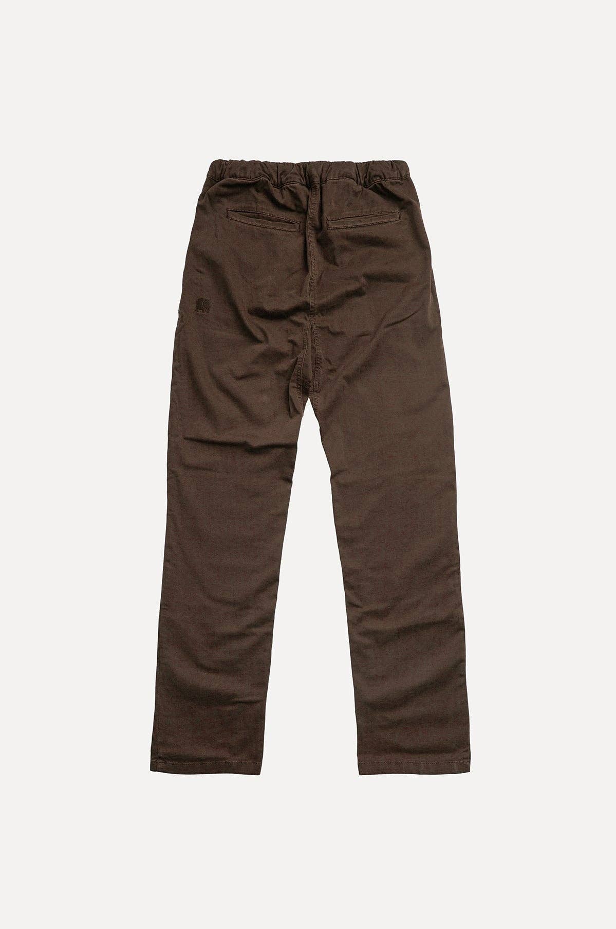 Pantaloni da arrampicata in cotone Ecodye marrone Poplar
