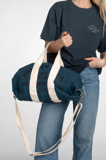 Borsa aviator blu in cotone