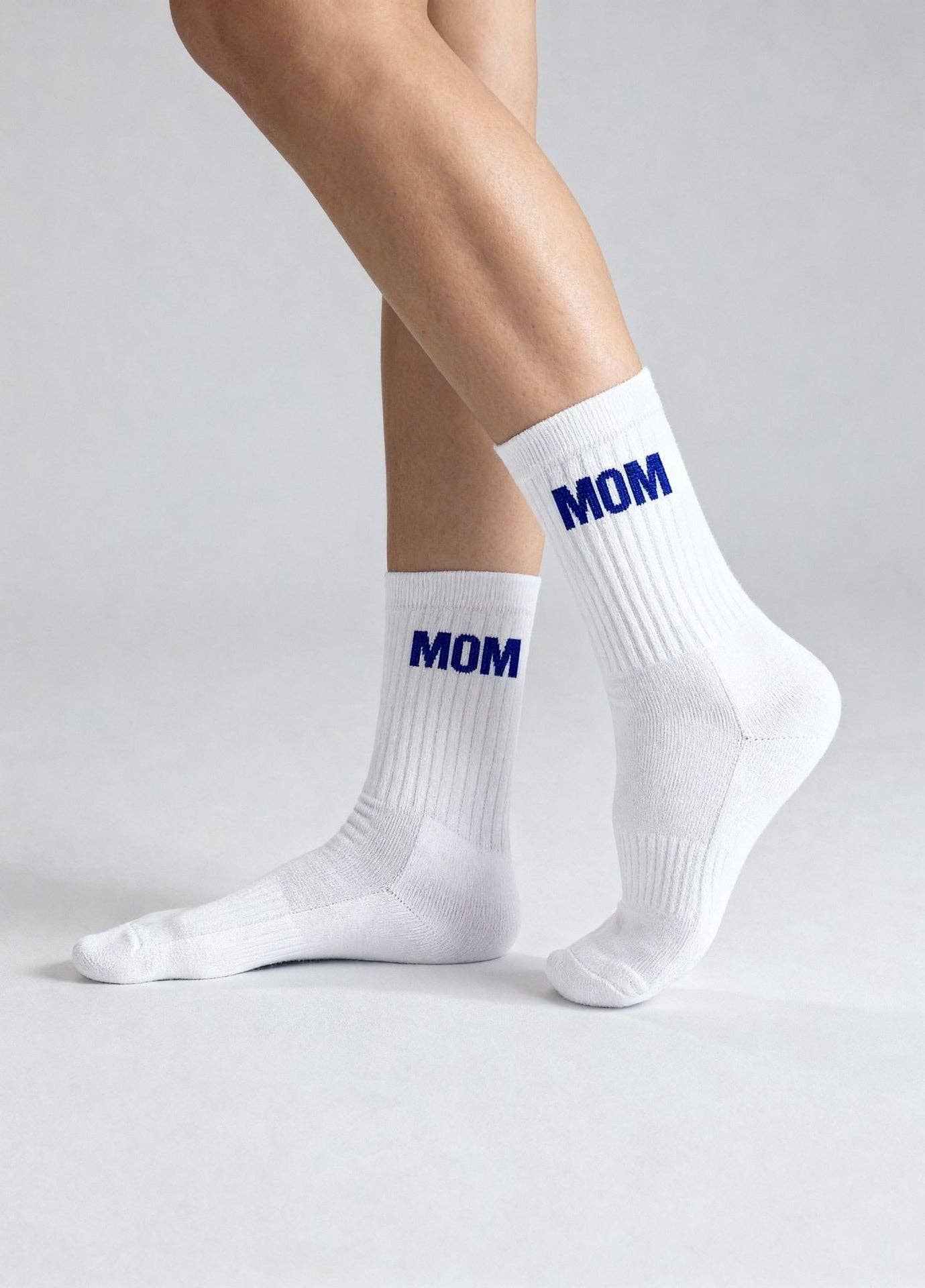 Calzini Mom blu in cotone biologico