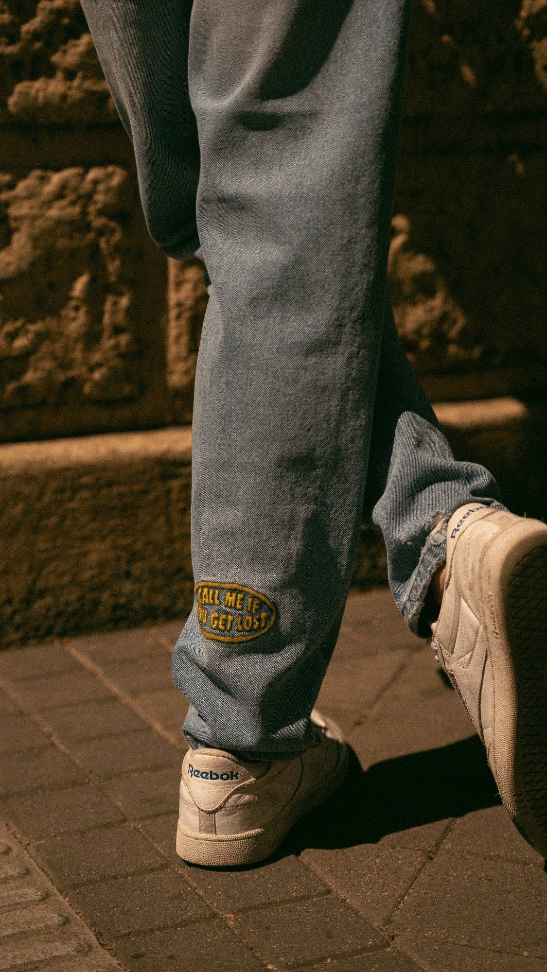 Jeans in denim di cotone biologico