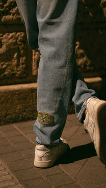 Jeans in denim di cotone biologico