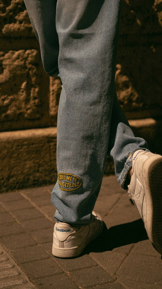 Jeans in denim di cotone biologico