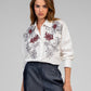 Camicia Sailor écru ricamata