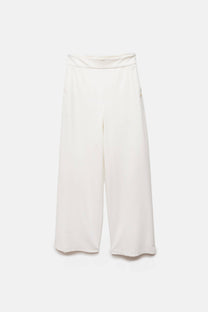 Pantaloni a gamba larga con zip laterale