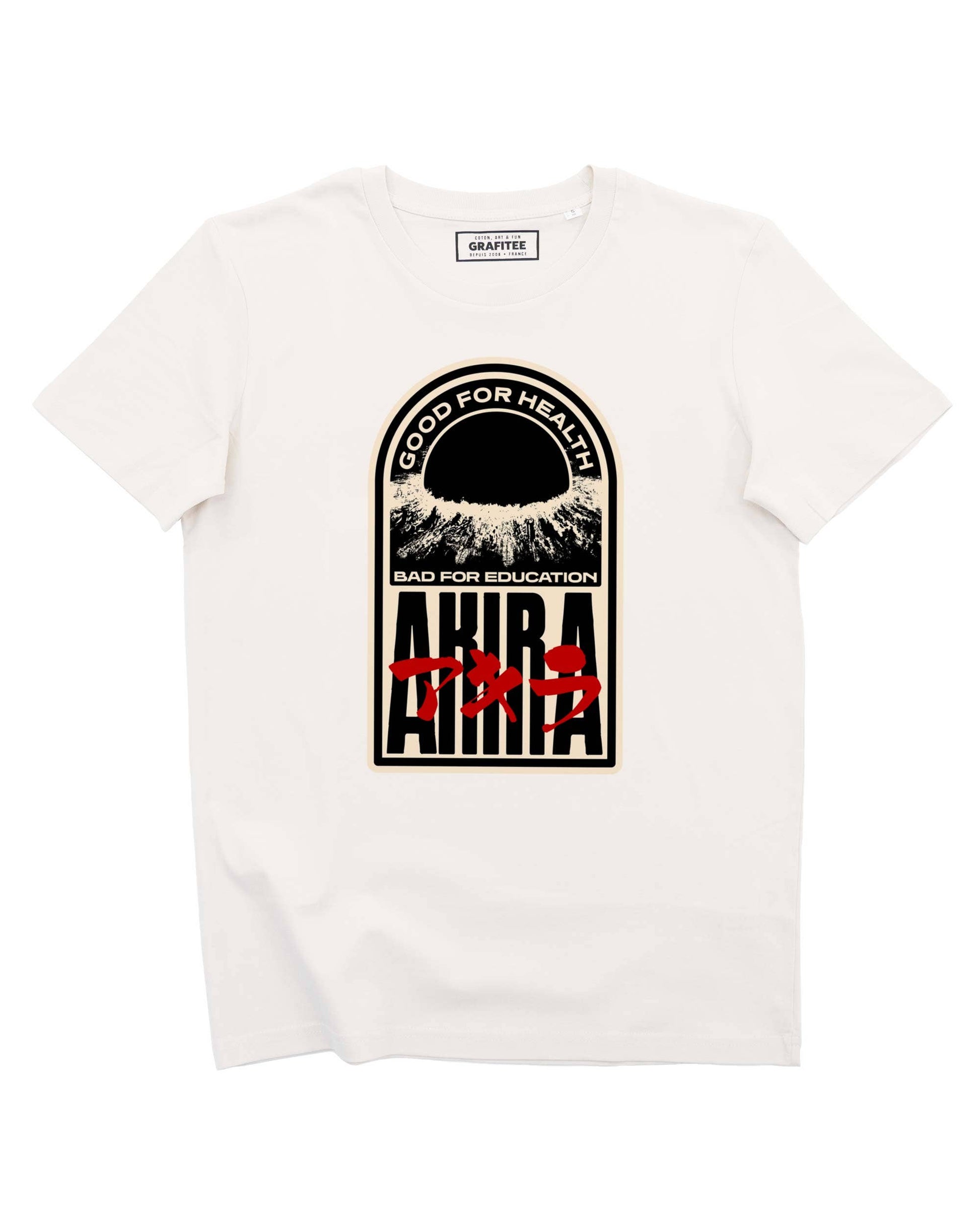 T-shirt Akira con badge ricamato in cotone biologico
