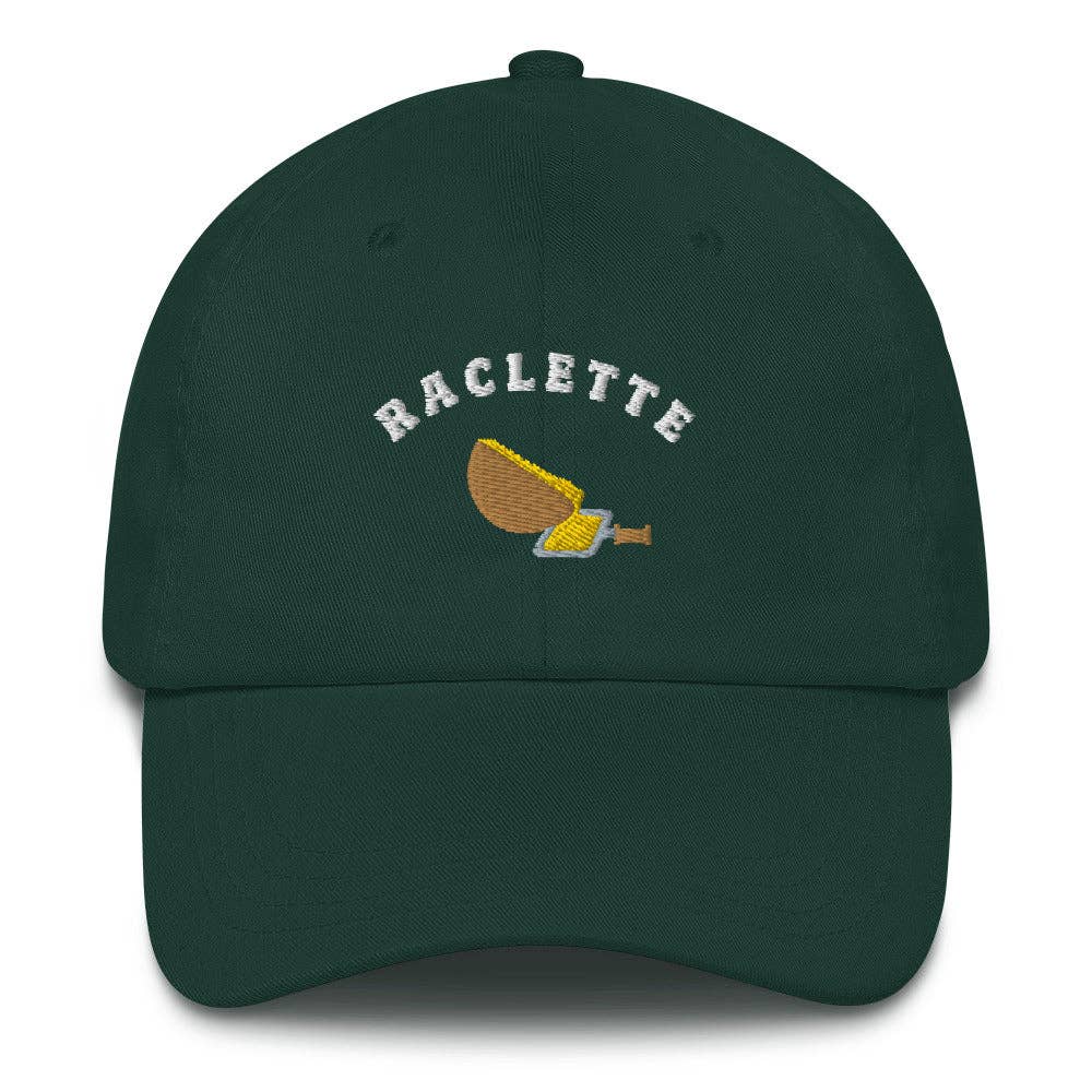 Cappellino Dad Hat Ricamato Raclette in Cotone