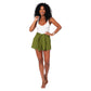 Shorts estivi verdi con cintura integrata