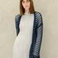 Cardigan maxi all’uncinetto in cotone