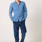Pantaloni Sundy in velluto a coste blu celeste