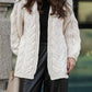 Cardigan lungo intrecciato oversize