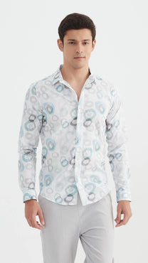 Camicia premium a fantasia con stampa digitale