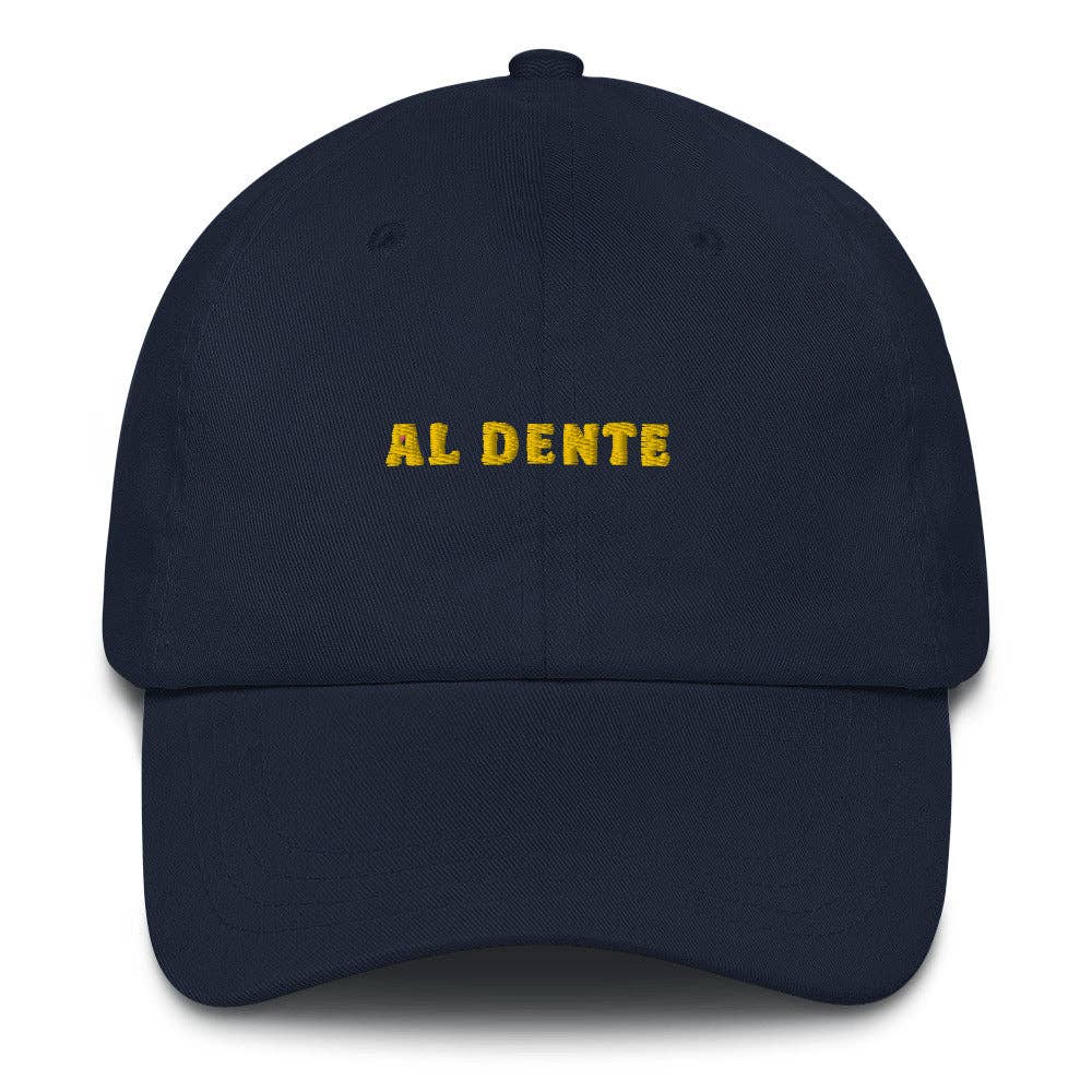 Berretto ricamato Al Dente in cotone