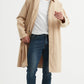 Trench coat elegante beige da uomo