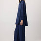 Camicia oversize comfort blu navy