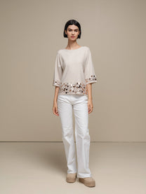 Maglia donna morbida con paillettes
