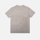 T-shirt Essentials pigmentata grigio fossile in cotone organico