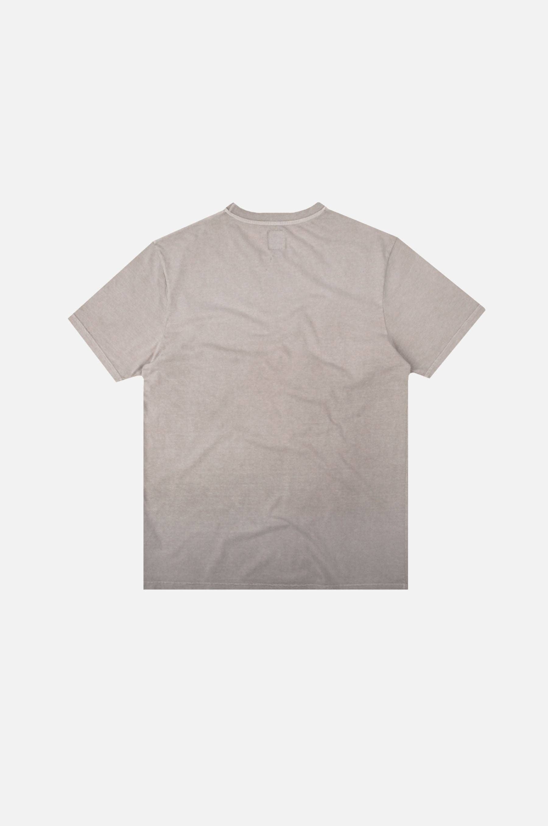 T-shirt Essentials pigmentata grigio fossile in cotone organico