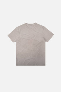 T-shirt Essentials pigmentata grigio fossile in cotone organico