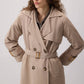 Trench oversize con cintura e fibbia