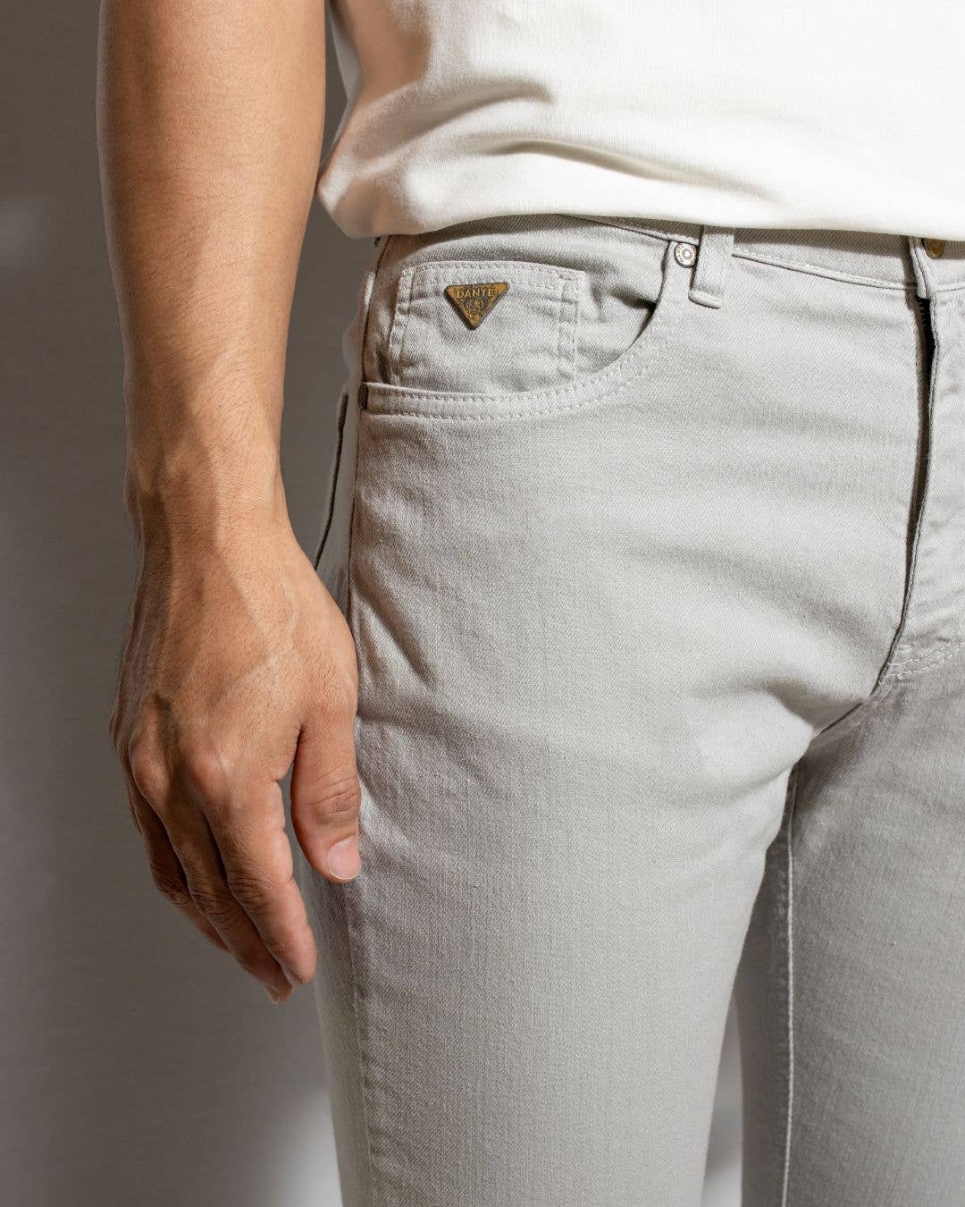 Pantaloni uomo Greiche in drill elasticizzato