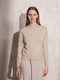 Maglione in maglia girocollo da donna