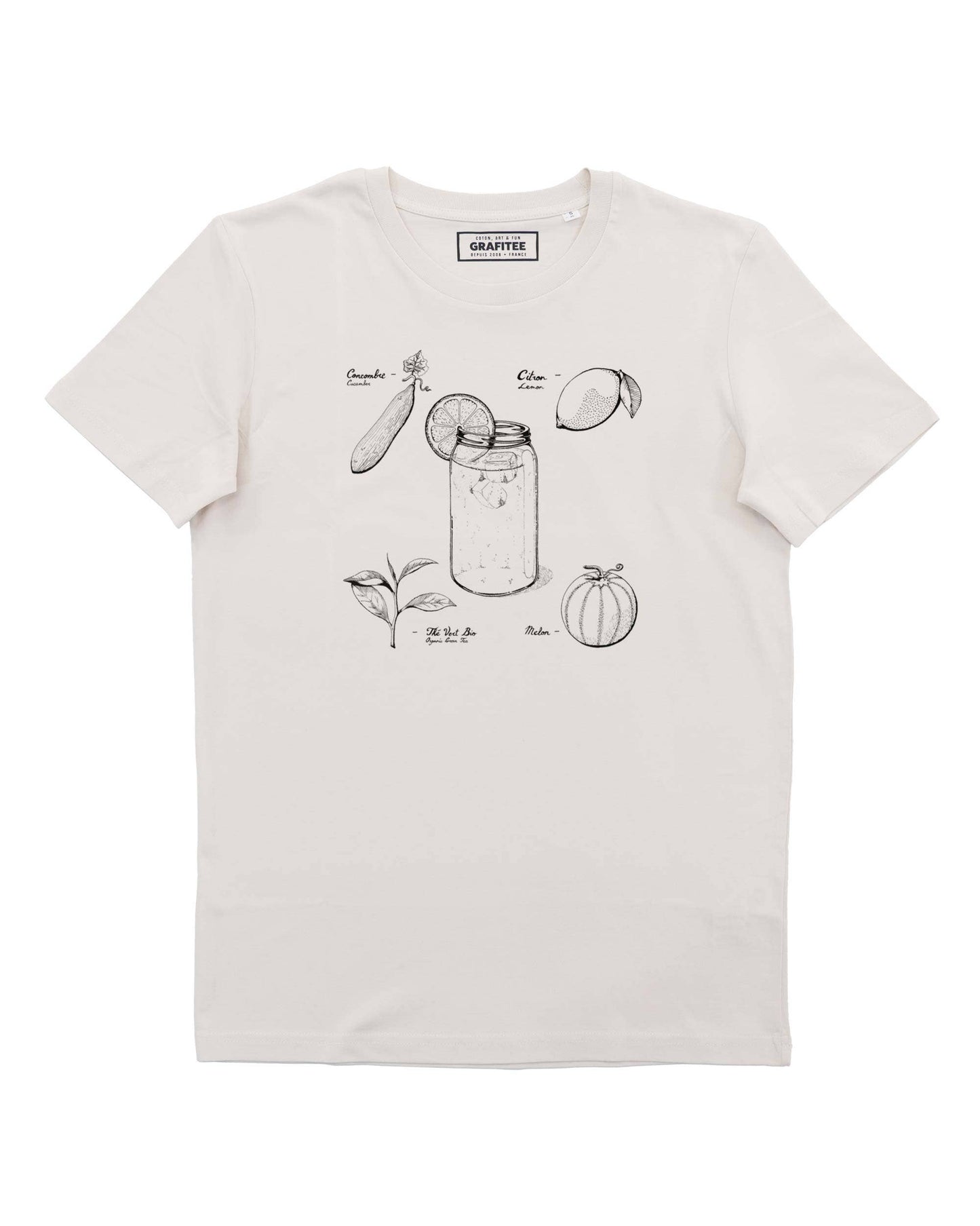 T-shirt unisex in cotone biologico con stampa Juice Recipe