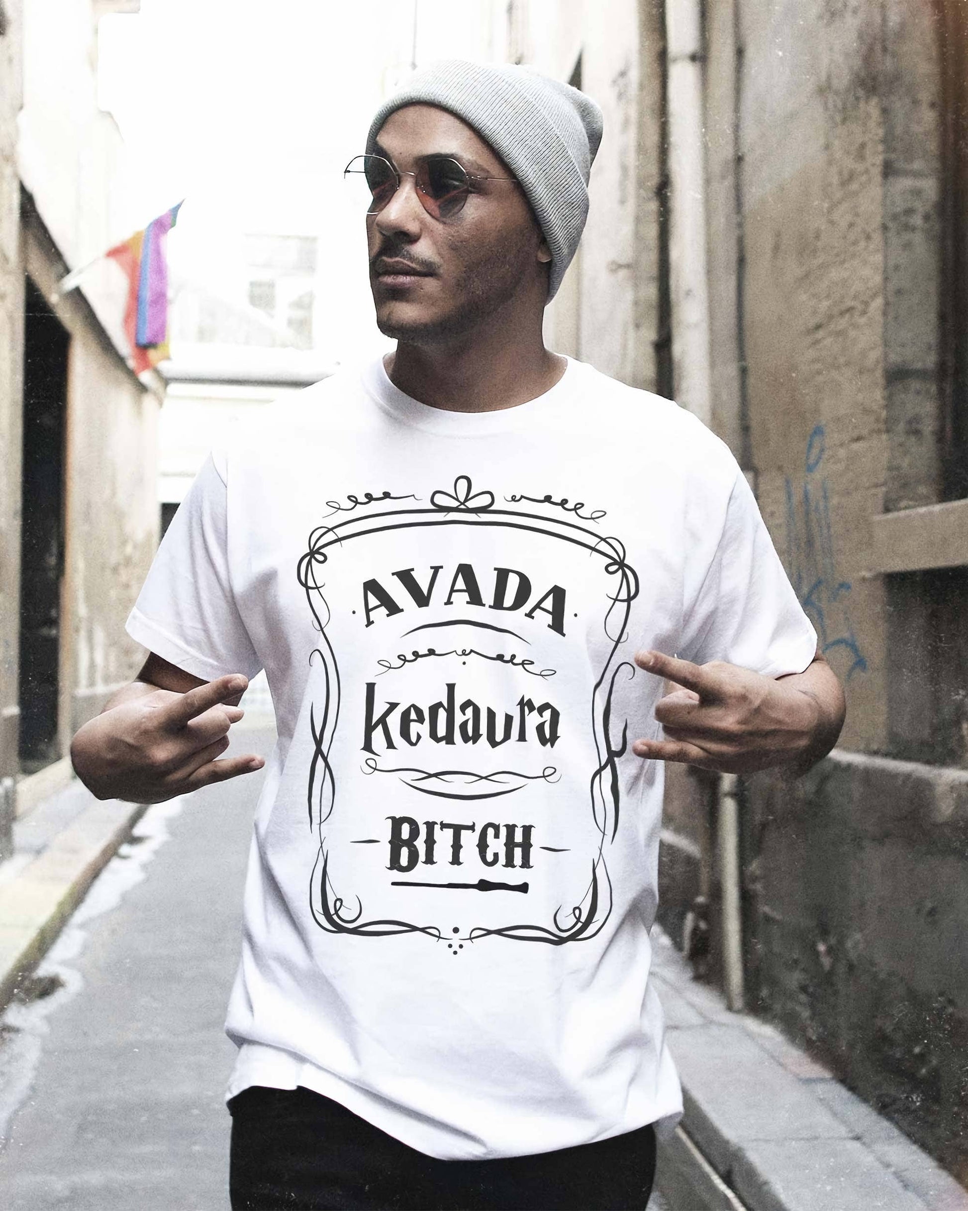 T-shirt unisex in cotone biologico con stampa Avada Kedavra