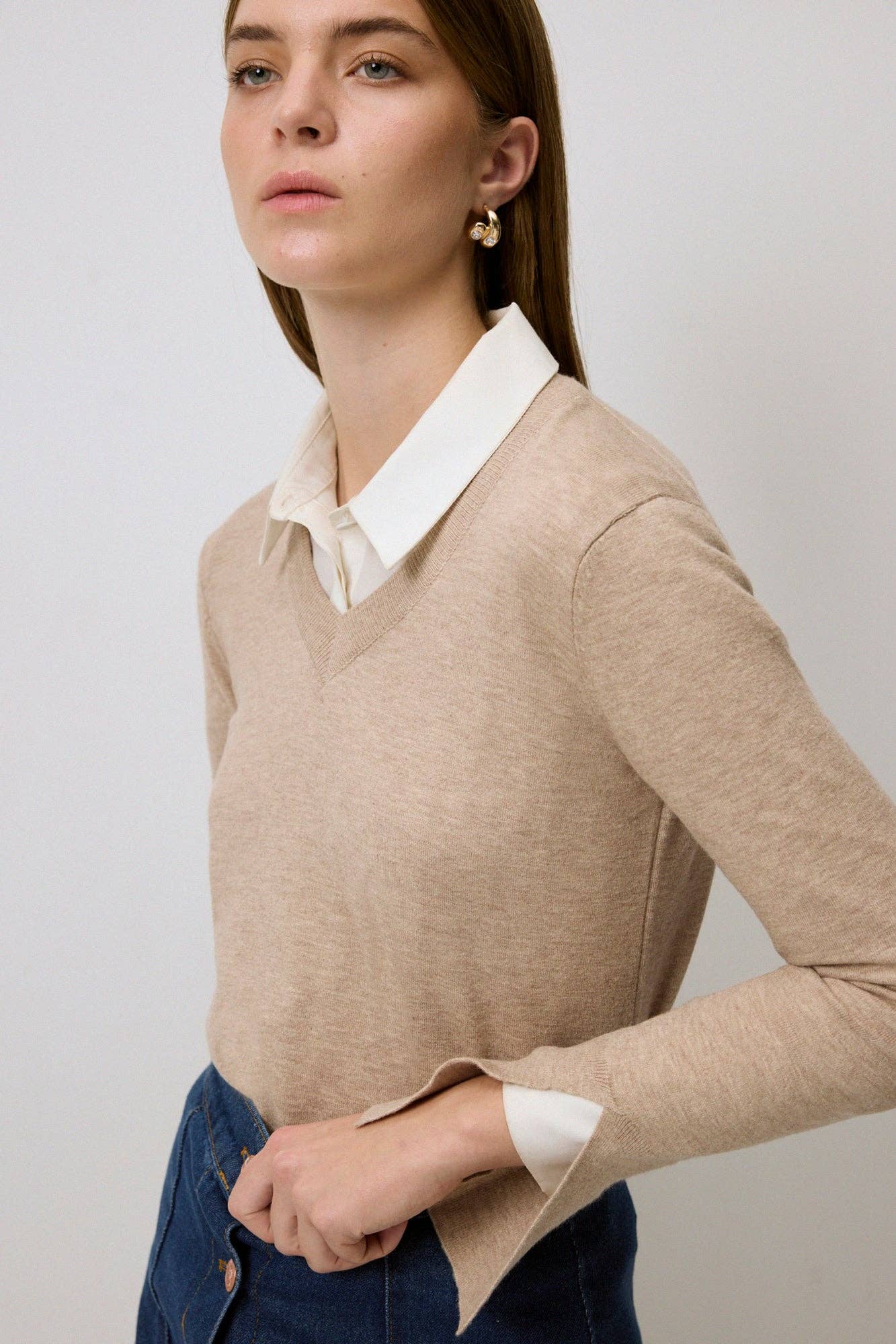 Blusa basic in maglia morbida