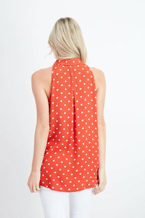 Blusa a pois in viscosa