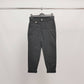 Pantaloni a carota a vita alta con risvolto