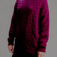 Maglione dolcevita oversize in misto cashmere 3D Knit