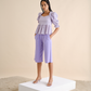 Bermuda culotte in misto lino