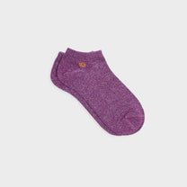 Calzini corti glitter viola