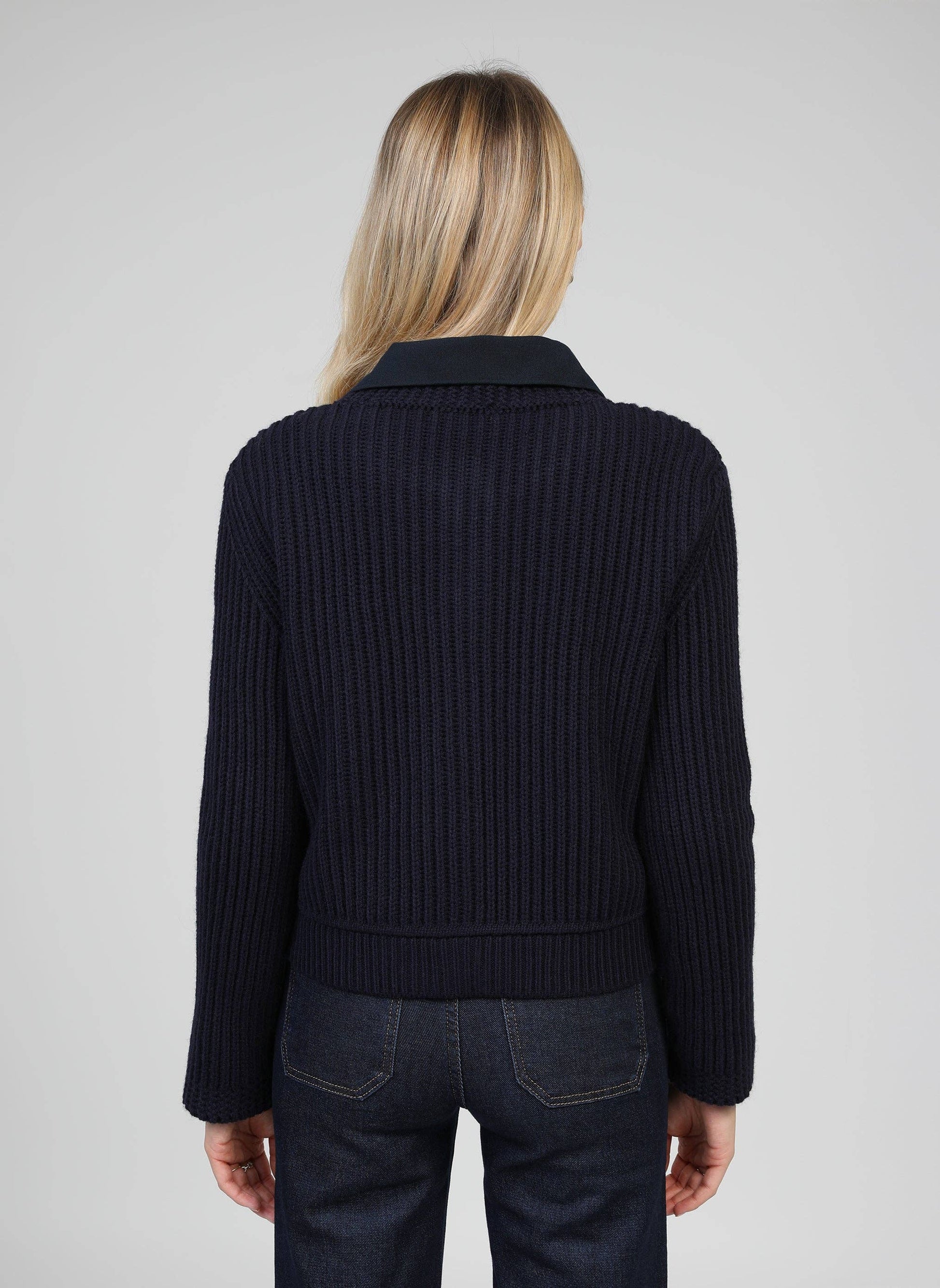 Cardigan Lanzan blu marino