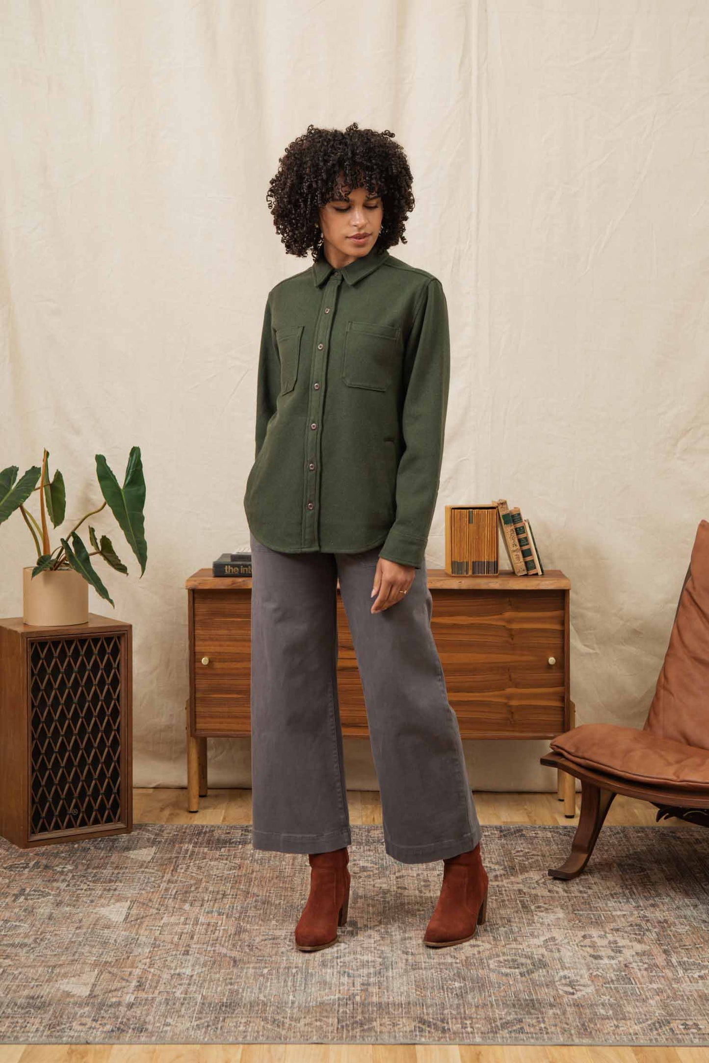 Camicione Overshirt Dawson Verde Salvia Scuro