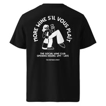 T-shirt unisex in cotone biologico More Wine, S’il Vous Plaît