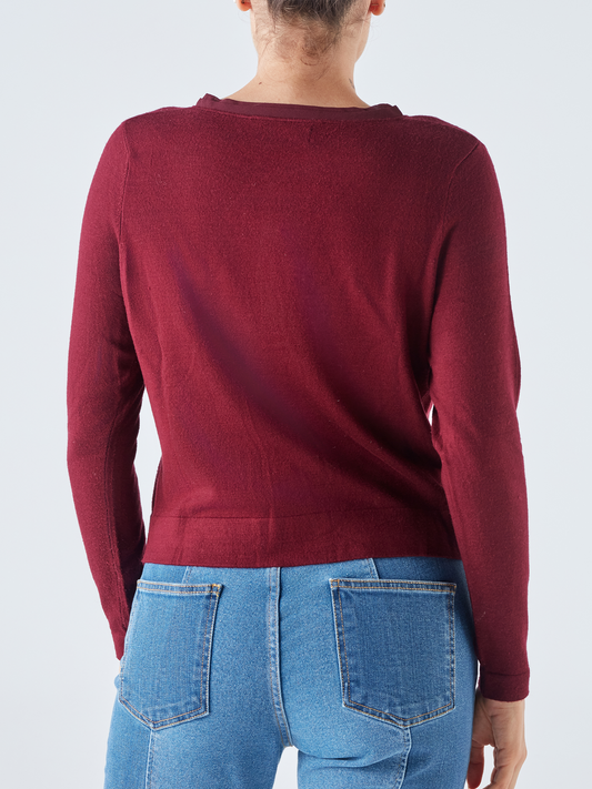 Cardigan in maglia con bottoni