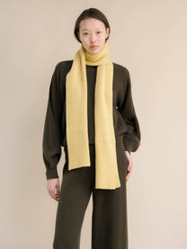 Sciarpa a coste in misto cashmere