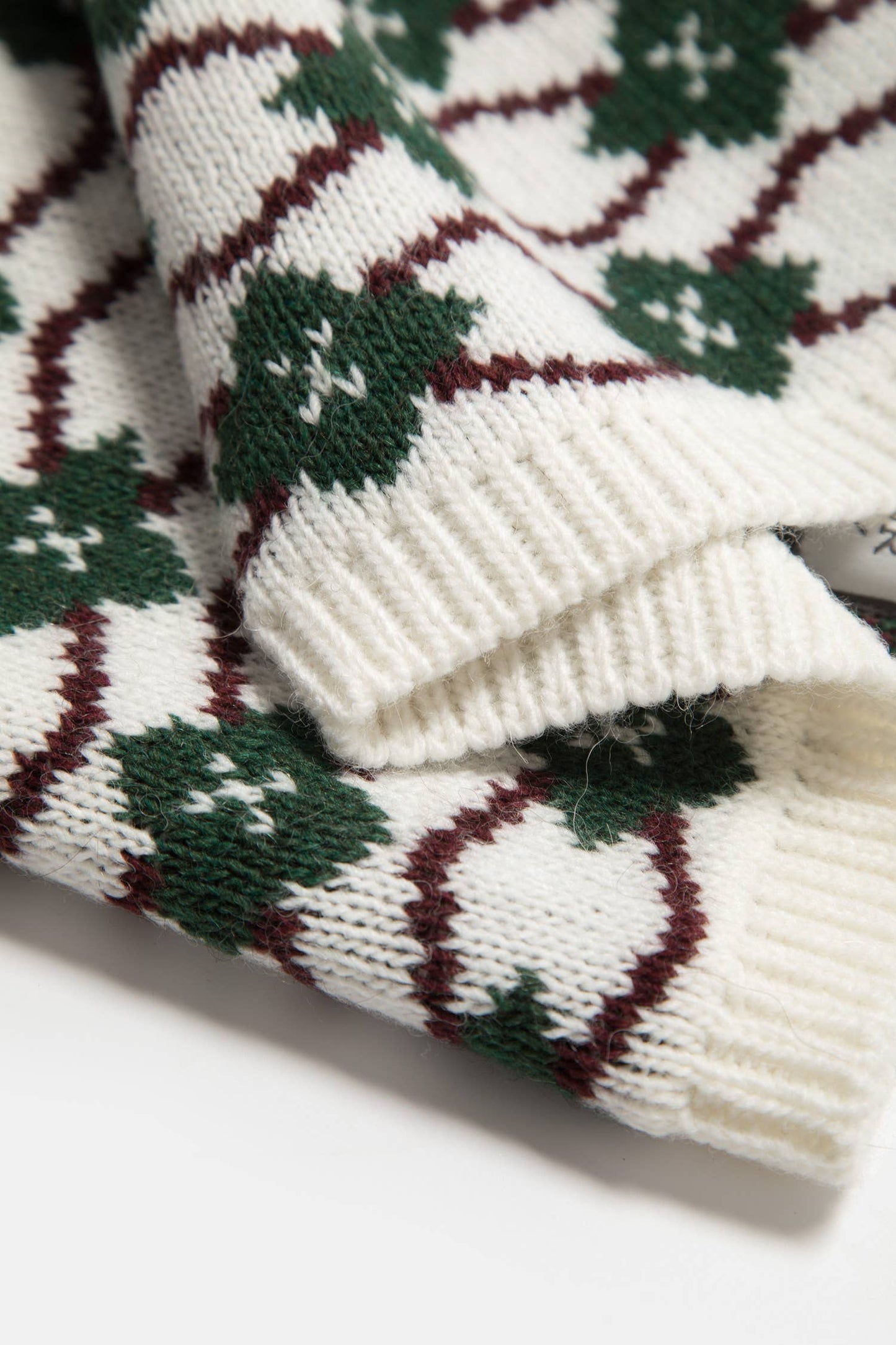 Scaldacollo jacquard in maglia